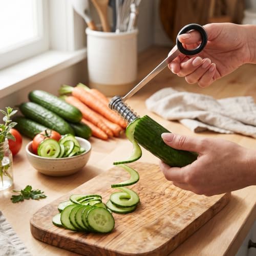 2 Pack Stainless Steel Spiral Cutter