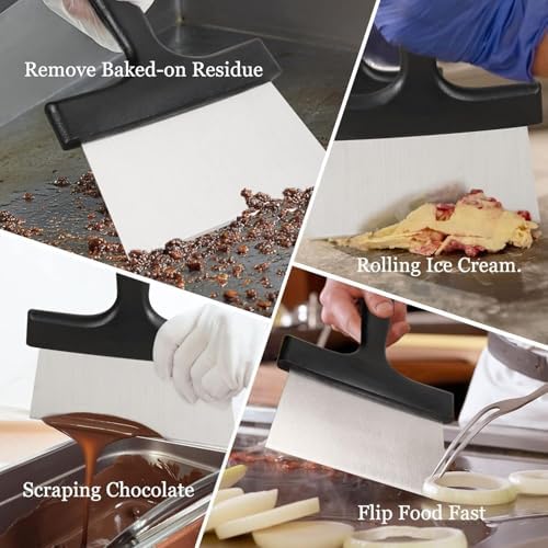 Blackstone Griddle Scraper and Chopper, 6-Inch Blade