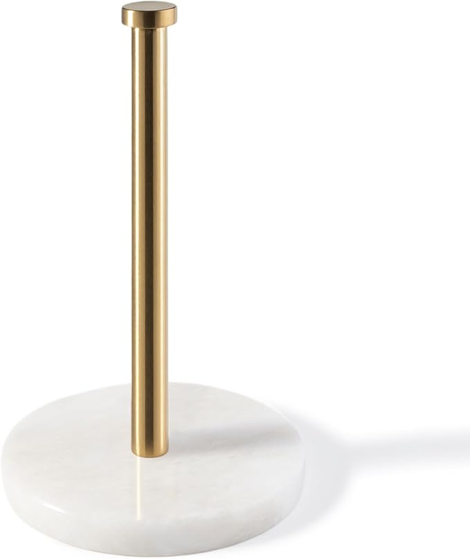 Koville African Genuine Marble Paper Towel Holder Countertop, by Koville