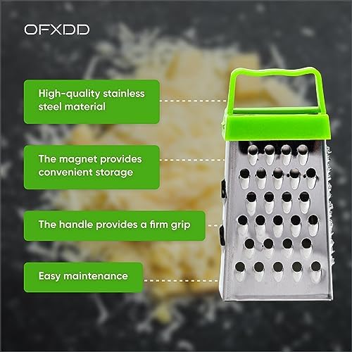 Mini Grater 3 Pcs - Small Grater for Cheese, Garlic, and Nutmeg