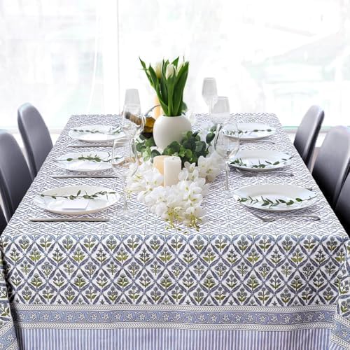 Newtay Cotton Tablecloth 60'' X 90'' Light Steel Blue