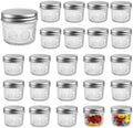 Amzcku 4 oz Mason Jars with Lids, 24 Pack