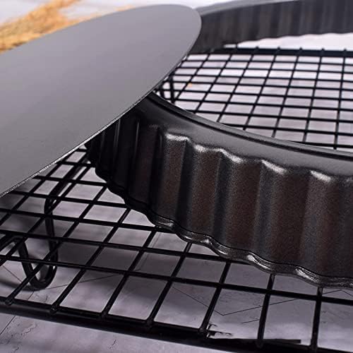 Tart Pan with Removable Bottom, Non Stick Quiche Baking Dish, Large