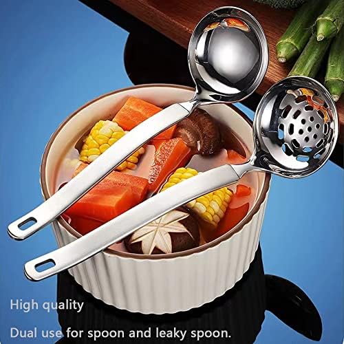 Collfa Small Soup Ladle Metal SUS304 Stainless Steel Ladles Spoon And