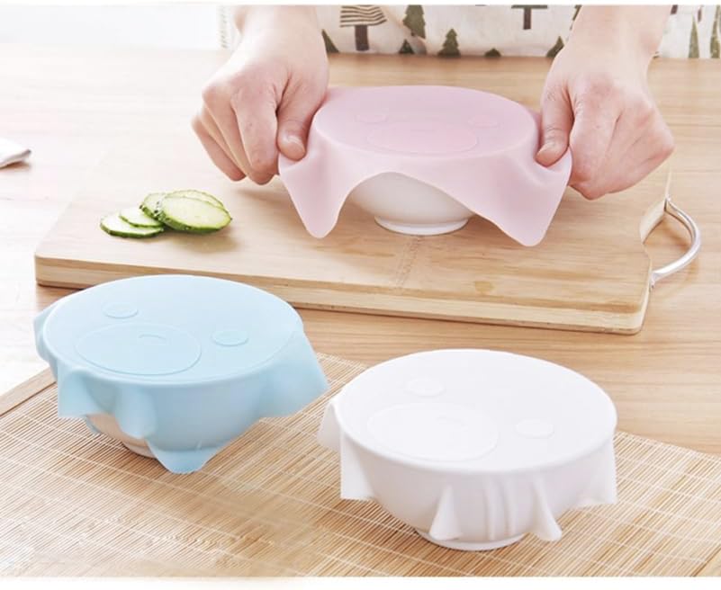 Hemoton Silicone Stretch Lids, Reusable Bowl Covers