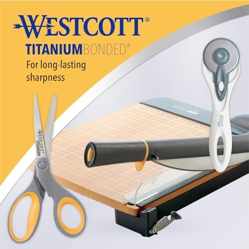 Westcott 8-Inch Titanium Bonded Scissors for Home, Office, and