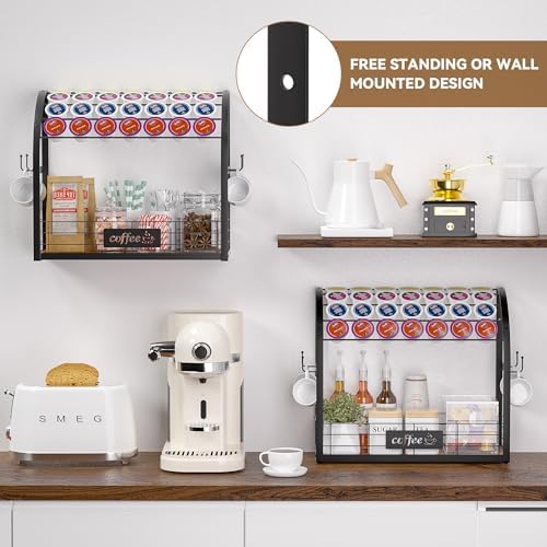 K Cup Holder, Coffee Pod Holder, K Cup Organizer, Black