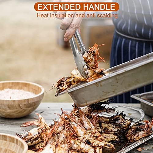 9-Piece Stainless Steel Kitchen Tongs Set
