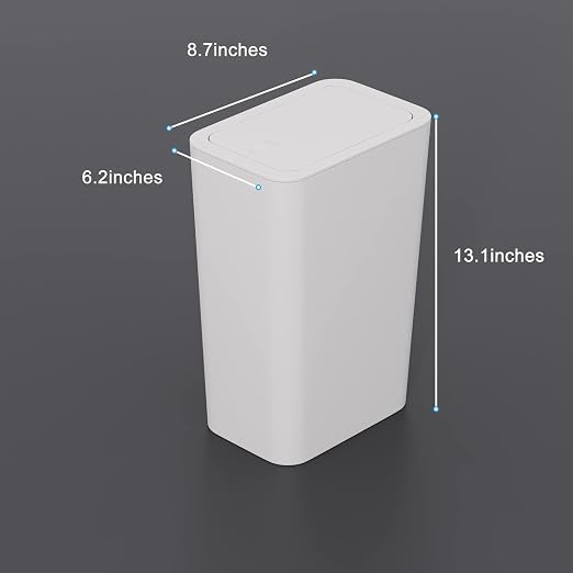 N. NETDOT 3 Pack 2.6 Gallon / 10L Bathroom Trash Can - Image 7