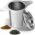 Extra Fine 18/8 Stainless Steel Tea Infuser Mesh Strainer with Large