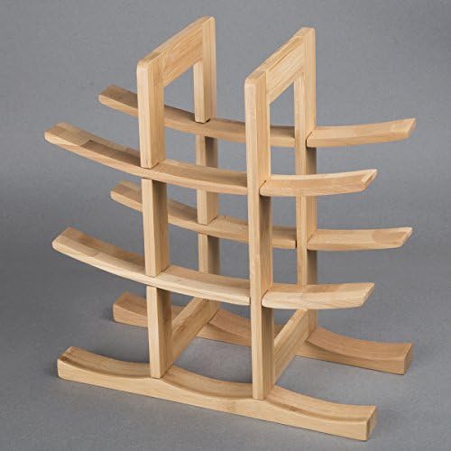 Creative Home 9-Bottle Horizontal Wine Storage Rack, Curved Panel