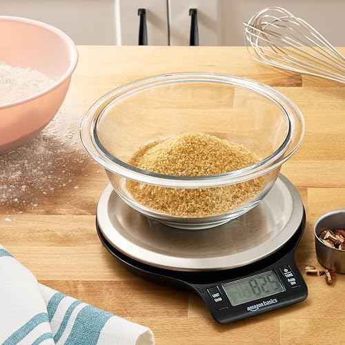 Amazon Basics Digital Kitchen Scale with LCD Display, Tare Function