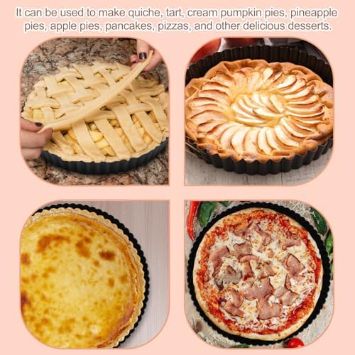 Windspeed 4+31 Pcs Tart Pan with Removable Bottom, 9 Inch 11 Inch