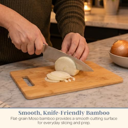 Totally Bamboo Cutting Board Set, 2 Reversible Cutting Boards for