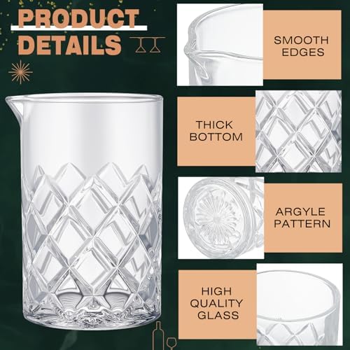 Mifoci 7 Pcs Gold Cocktail Shaker Set 304 Stainless Steel 14oz Bar
