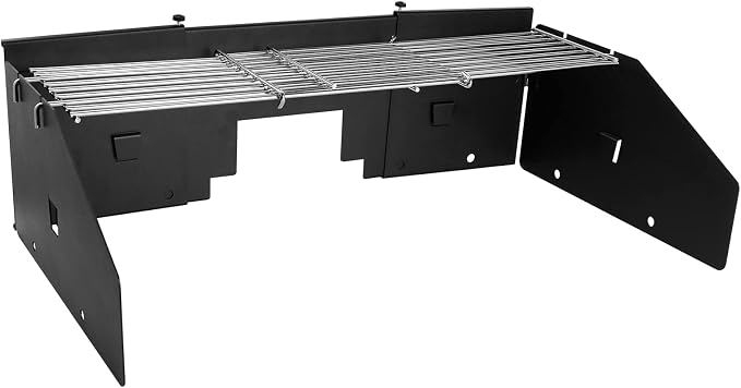 Universal Wind Screen/Guard and Griddle Warming Rack Set Fit - Image 6