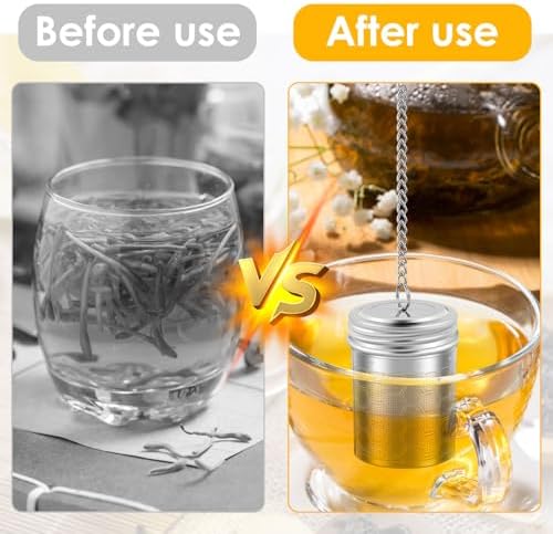 4 Pack Tea Infuser for Loose Leaf Tea, Extra Fine Mesh 304 Stainless