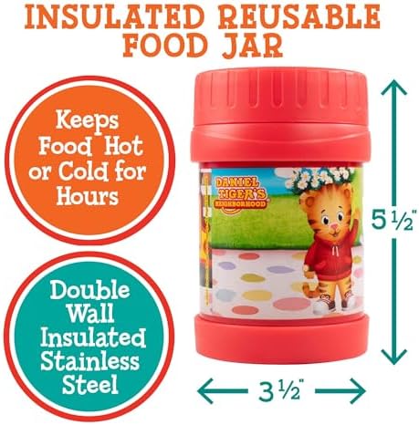 Daniel Tiger's Neighborhood Stainless Steel 13 oz Food Jar for Kids