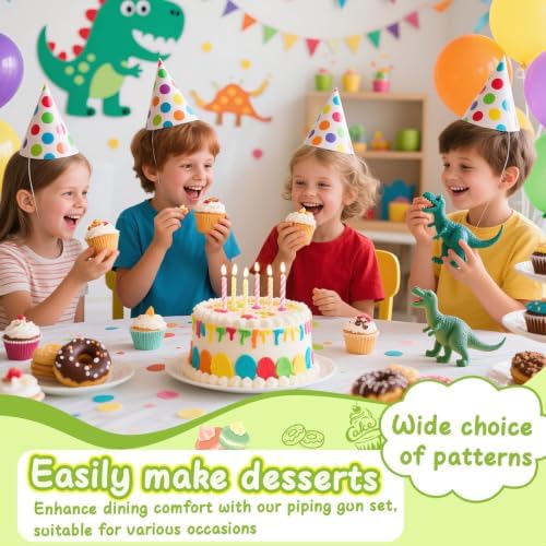FANTEXY Dessert Decorating Syringe Set, Stainless Steel Icing Piping