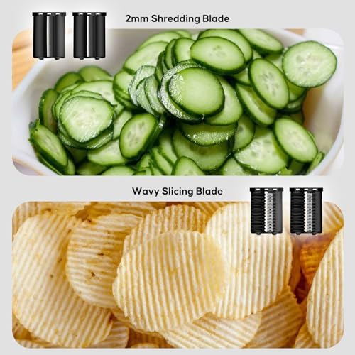 Electric Cheese Grater and Vegetable Slicer, 300W, Black