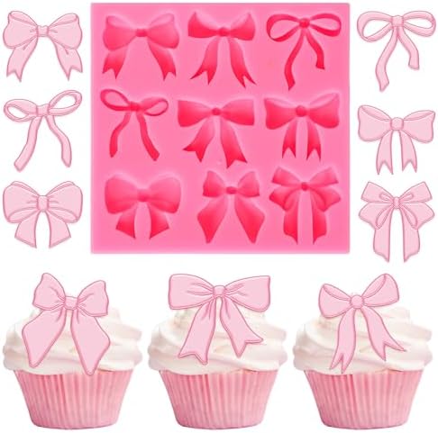 JarThenaAMCS Bow Fondant Silicone Mold