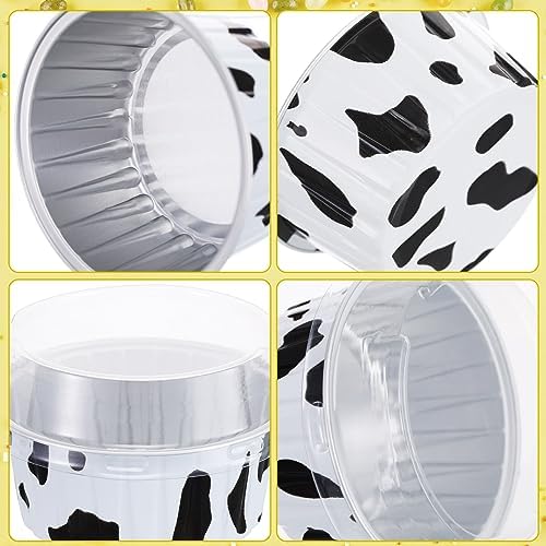 Dandat 120 Pcs Mini Loaf Pans with Lids and Spoons Aluminum Foil