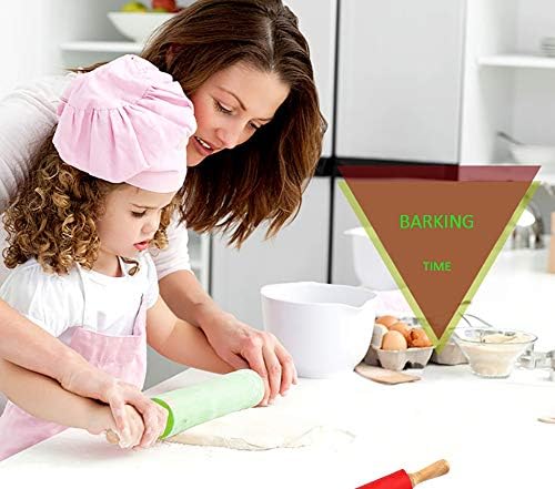 15-inch Silicone Rolling Pin for Baking, Non-stick Surface and
