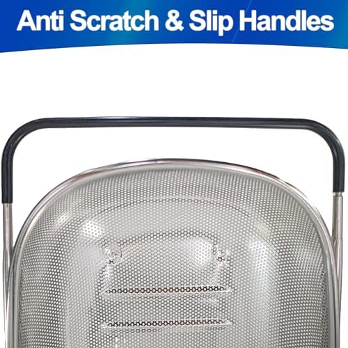 Stainless Steel Colander Expandable Strainer Fine Mesh Basket