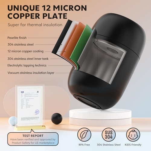 DaCool 2 Pack Food Thermo for Hot Food 16 OZ Insulated Food Jar Kids