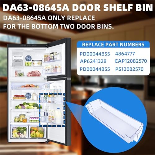 RT18M6215SR Door Shelf 24 in For Samsung Refrigerator Door Shelf