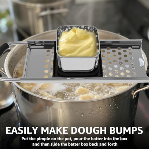 Stainless Steel Spaetzle Maker, Spaetzle Press with Grip Handle