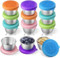 12 Pack Sauce Containers, 1.6 Oz Leakproof Sauce Cups with Lids