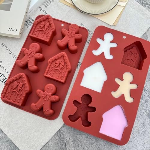 Christmas Silicone Molds For Baking Large Christmas Chocolate Mold 3D