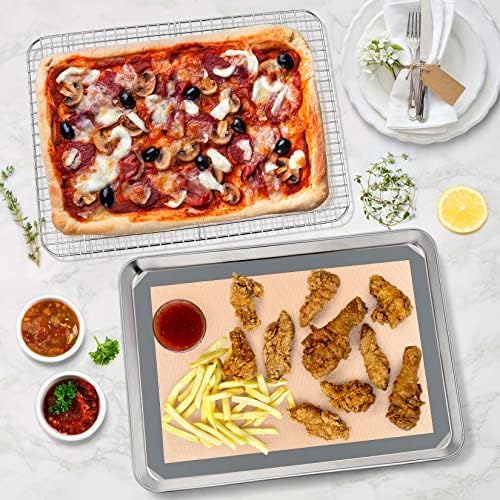 P&P CHEF 16 x 12 x 1 Inch Toaster Oven Pan Tray, 3Pcs