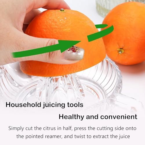 Glass Lemon Citrus Juicer Reamer