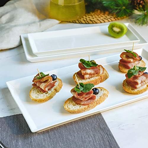 Sweese Serving Platter, 15.5/13.8/11.7 Inch Rectangle Porcelain