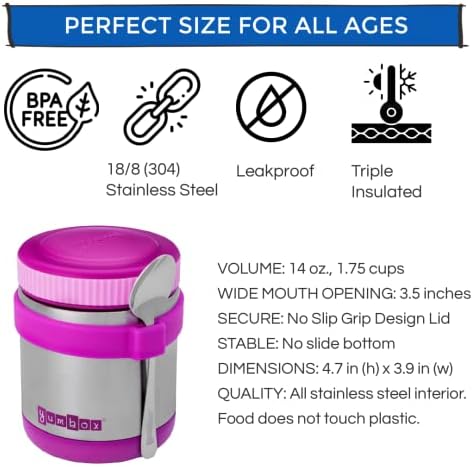 Yumbox Zuppa 14oz Thermal Food Jar, Purple