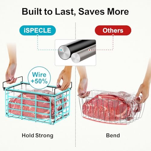 iSPECLE Chest Freezer Organizer - Large Baskets for 5 to 7 Cu.Ft