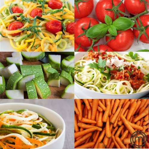 MasterChef Electric Spiralizer- 3in1 Vegetable Noodle, Homemade Pasta