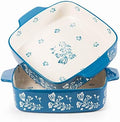 Wisenvoy 9x9 Baking Pan & Casserole Dish Set - 2-Piece Ceramic Square