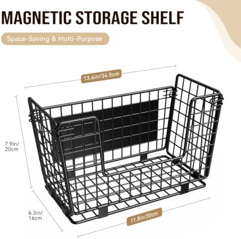 3-Pack Magnetic Shelf for Fridge, Fruit and Vegetable Organizer