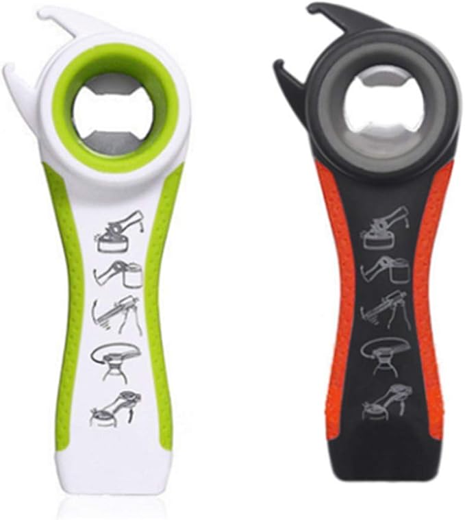 2 pcs 5 In 1 Multi Function Multi-function Can Jar Bottle Open/Tighten Bottle by Love+Life+Love+Family