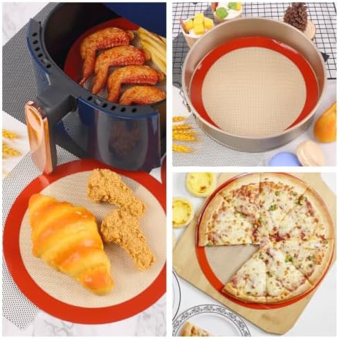 3-Piece 9-Inch Round Silicone Baking Mats