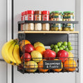 Magnetic Shelf Basket for Fridge, XXL, 1 Set