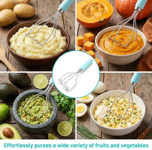 Potato Masher Hand Food Smasher Kitchen Tool Set