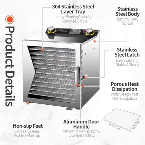 Freeze Dryer, 6/8/12 Layers, Stainless Steel