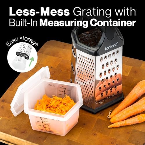 Lantana Cheese Grater with Container, 6 in 1