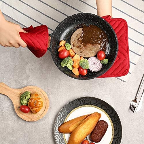 Oven Pot Holder with Pocket Cotton Heat Resistant Coaster Potholder Kitchen Hot - Image 8
