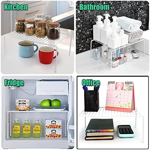 Kitchen Cabinet Shelf Organizer Set of 3, Large (15.7 x 9.4 inch)
