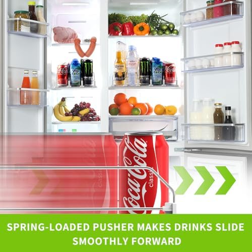 Coanto Drink Organizer for Fridge, 3 Row & 5 Row